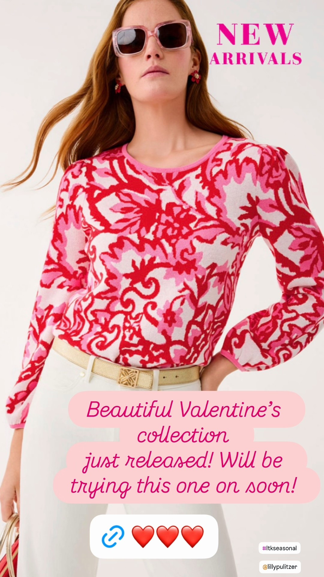 Valentine’s Day Outfit 
Valentine-ready but wearable beyond the 14th 💗
This pink-and-red sweater is the perfect pop of color for date night, Galentine’s, or dressing up everyday denim. So chic, flattering, and easy to style now and into spring.

Valentine’s Day sweater
Pink and red sweater
Heart inspired outfit
Valentine date night outfit
Galentine’s outfit
Lilly Pulitzer sweater
Spring transition outfit
Casual Valentine look
Chic everyday sweater

#ValentinesStyle
#GalentinesLook
#DateNightStyle
#PinkAndRed
#SpringStyle
#LillyPulitzer
#LTKStyle
#LTKFashion
#WearNow
#EverydayChic




#LTKWorkwear #LTKOver40 #LTKSeasonal