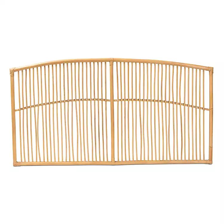 New! Vertical Weave Rattan Queen Headboard | Kirkland's Home