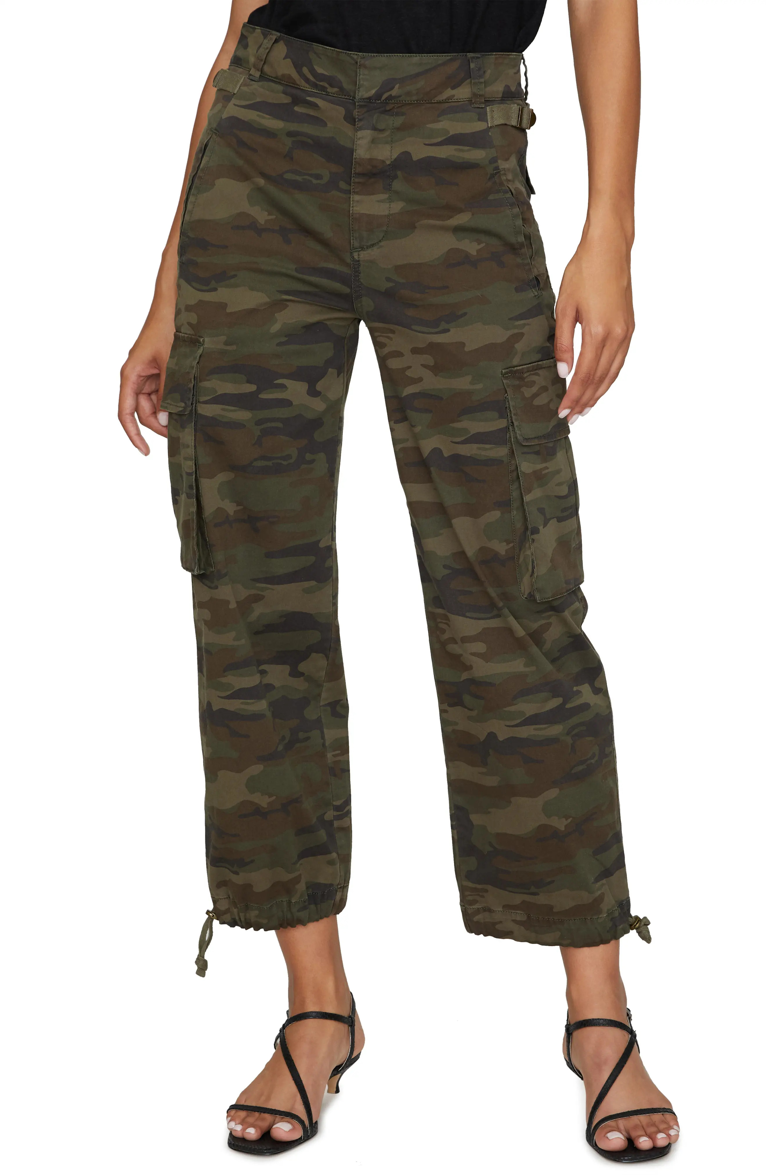 Women's Sanctuary Legion Stretch Cotton Army Pants, Size 27 - Green | Nordstrom