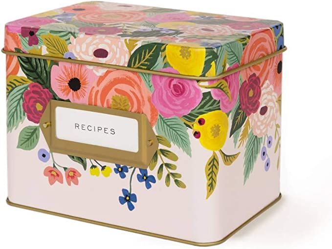 Rifle Paper Co Recipe Box Juliet Rose | Amazon (US)