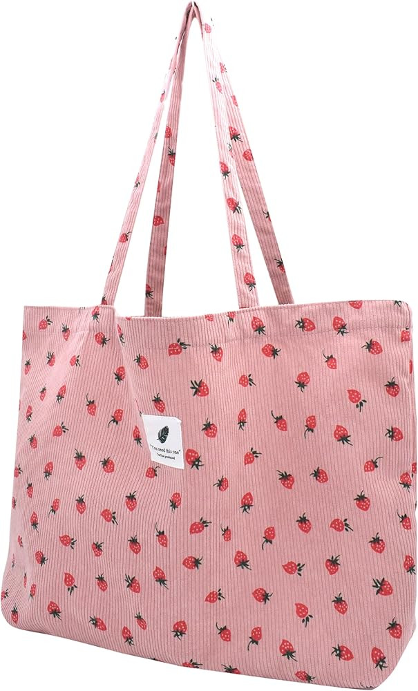 Corduroy Shoulder Bag Handbag Leisure Shopping Bag Women's Tote Bag | Amazon (US)