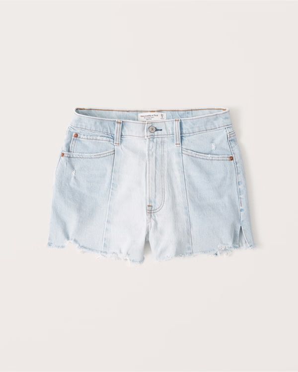 Curve Love 90s High Rise Cutoff Shorts | Abercrombie & Fitch (US)