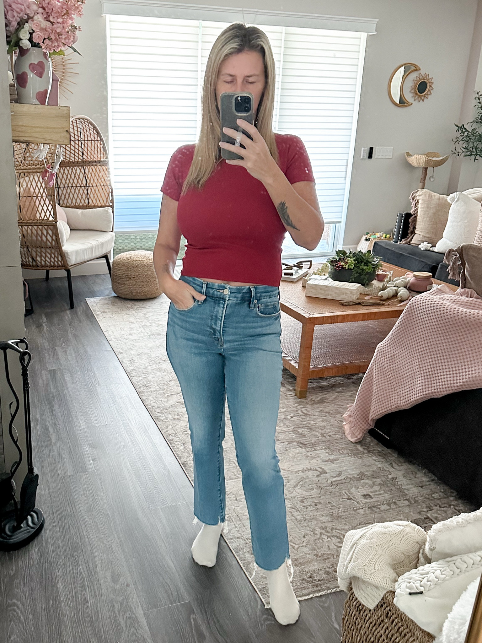 Finding good jeans is not always easy I love my Levi’s and Mother denim but these fit so good and feel amazing on may have another new fave #jeans #denim #curvyjeans 

#LTKOver40 #LTKStyleTip #LTKGiftGuide
