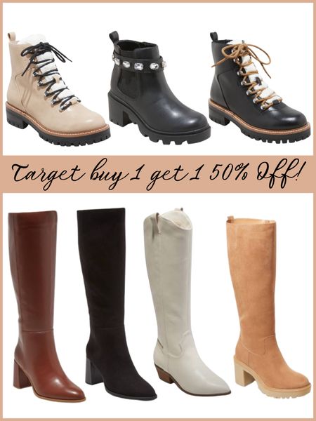 Target shoes bogo sale, fall boots, target boots 

#LTKSeasonal #LTKsalealert #LTKshoecrush