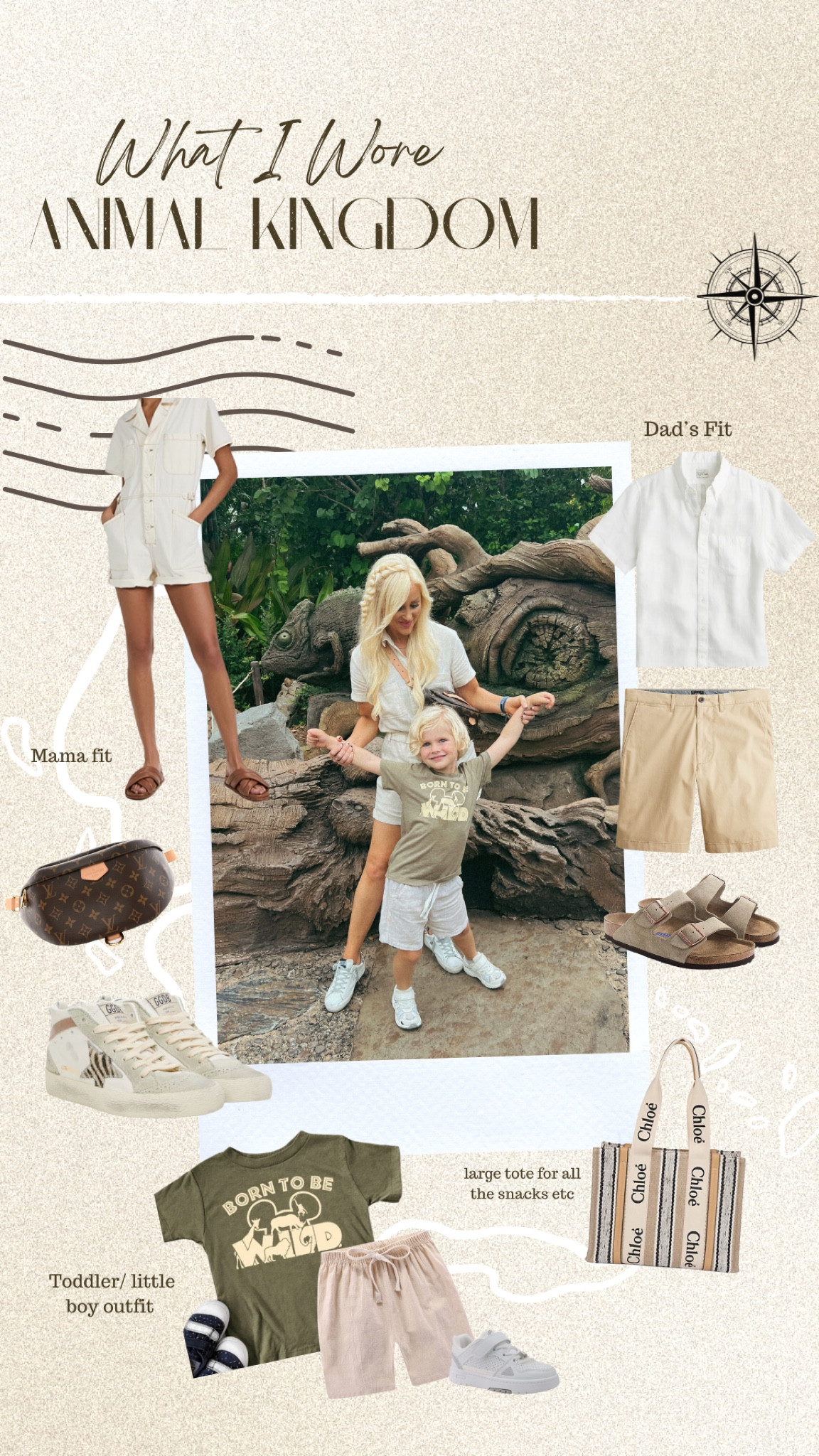 Matching family outfits we wore to Animal Kingdom🦒 #Disney #romper #linen 

#LTKkids #LTKfamily #LTKtravel