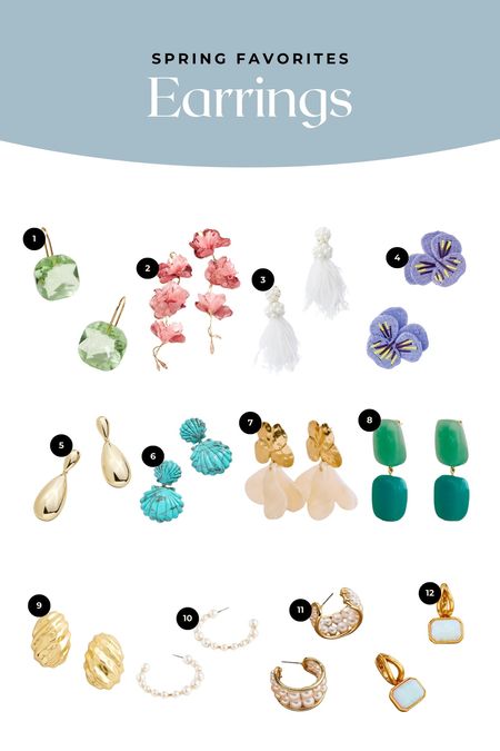 Looking up update your jewelry? Love these spring inspired earrings for every occasion! Workwear, wedding guest, date night, vacation earrings. 

#LTKworkwear #LTKwedding #LTKstyletip
