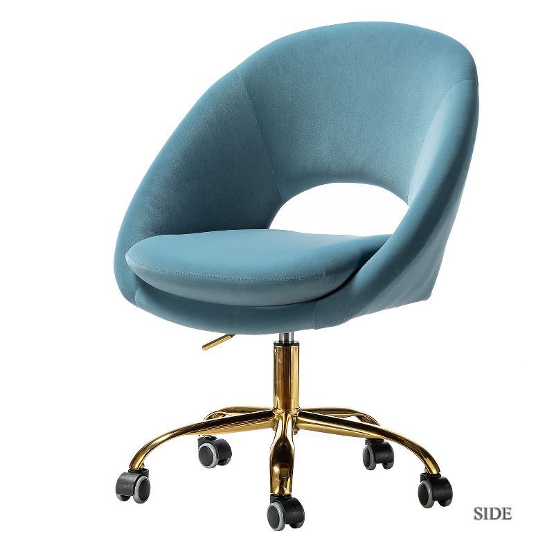 Hector Velvet Task Chair Home Office Desk Chair Swivel Adjustable | Karat Home | Target