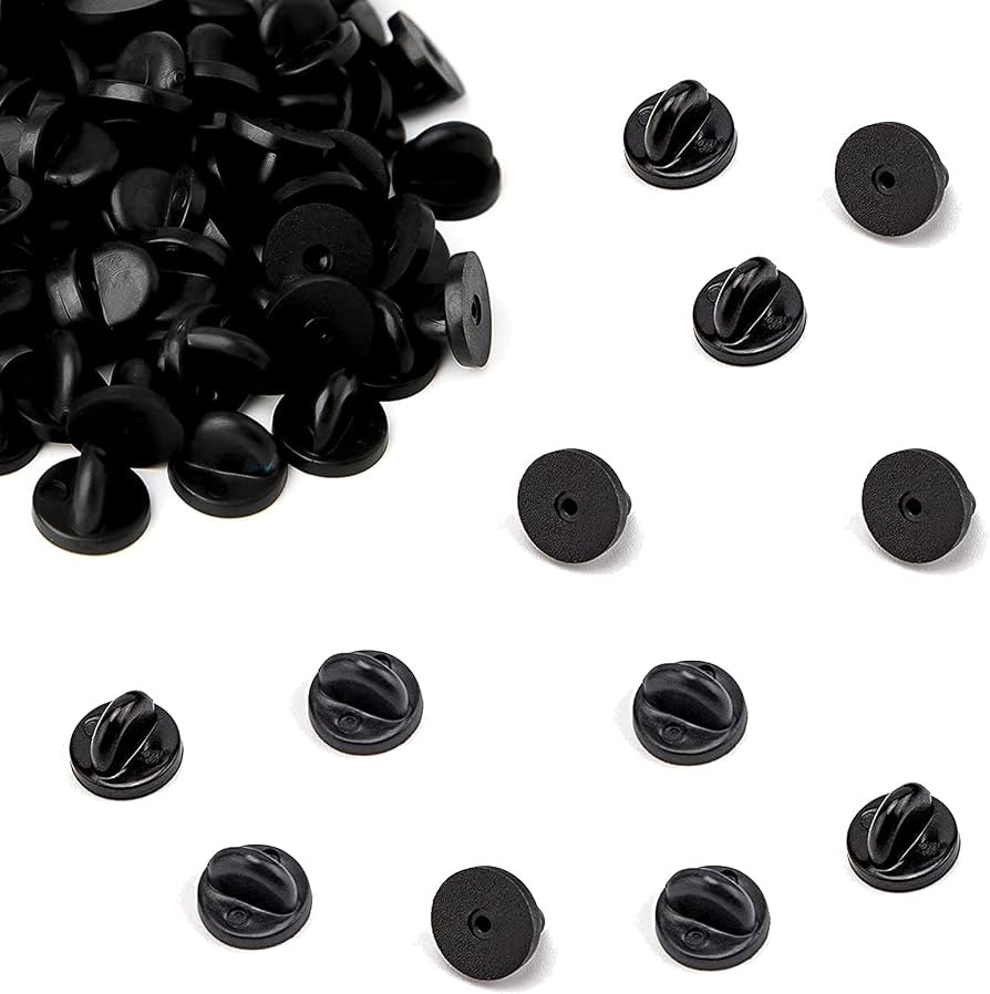30 PCS Rubber Pin Backs for Badges, Pin Badge Backs Butterfly Clutch Locking Pin Backings Rubber ... | Amazon (UK)