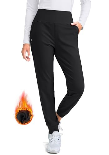 G Gradual Women's Fleece Lined Joggers High Waisted Water Resistant Thermal Hiking Pants Cold Wea... | Amazon (US)