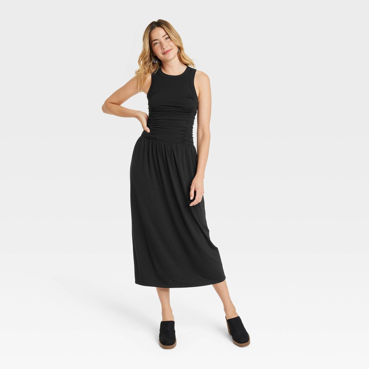 Women's Knit Midi Ruched Dress - Universal Thread™ | Target