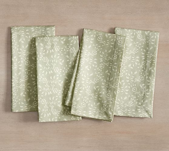 Julia Berolzheimer Flora Napkins - Set of 4 | Pottery Barn (US)