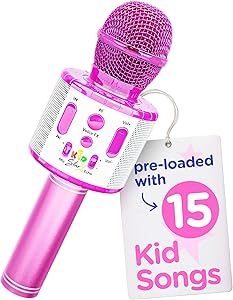 Move2Play, Kids Star Karaoke | Kids Microphone | Includes Bluetooth & 15 Pre-Loaded Nursery Rhyme... | Amazon (US)