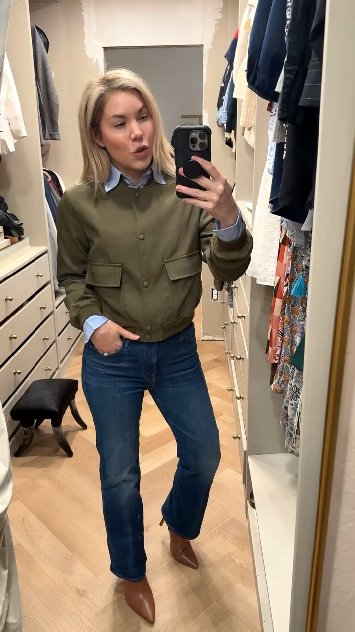 Polo button down top
Mother jeans (fit TTS)


#LTKootd #LTKstorytime #LTKgrwm