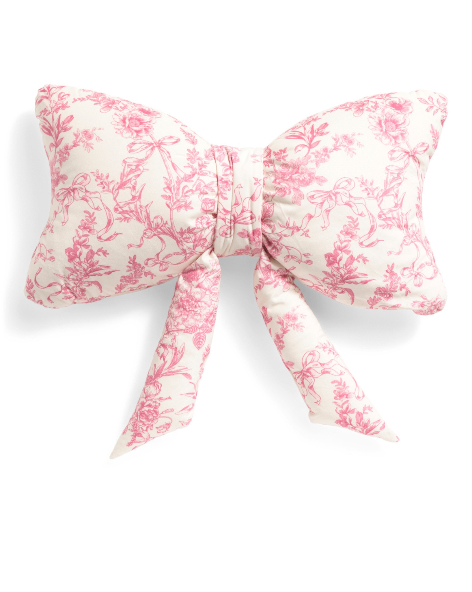 Love Shack Fancy pink bow Pillow *Dupe