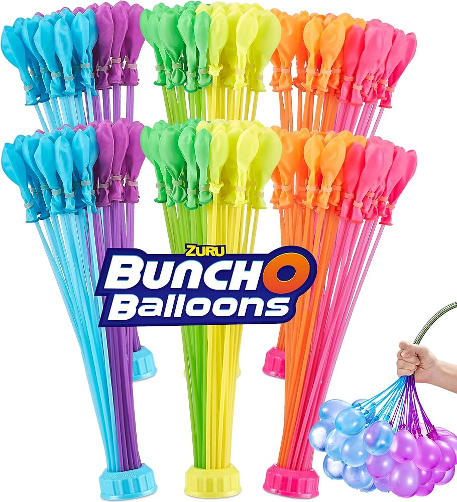 Bunch O Balloons Tropical Party (6 Pack) by ZURU, 200+ Rapid-Filling Self-Sealing Tropical Colore... | Amazon (US)