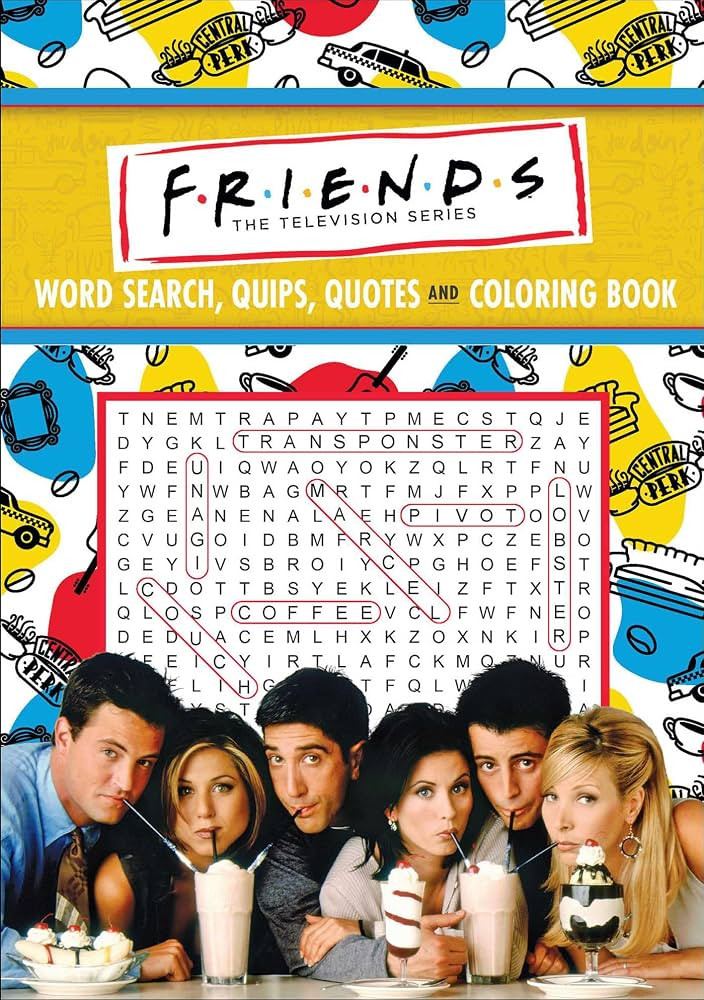 Friends Word Search, Quips, Quotes, and Coloring Book (Coloring Book & Word Search) | Amazon (US)