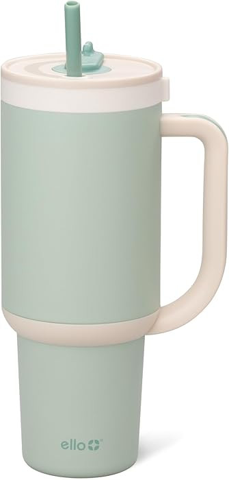 Ello Oasis 40 oz Tumbler with Handle & Retracting Straw | Reusable Insulated Stainless Steel Cup ... | Amazon (CA)