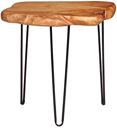 NXN-HOME Natural Edge Side Table, Live Edge End Table with 3 Hairpin Legs, Nightstand Plant Stand... | Amazon (US)