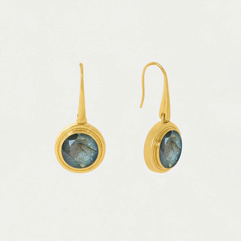 Mini Signet Gemstone Drop Earrings | Dean Davidson