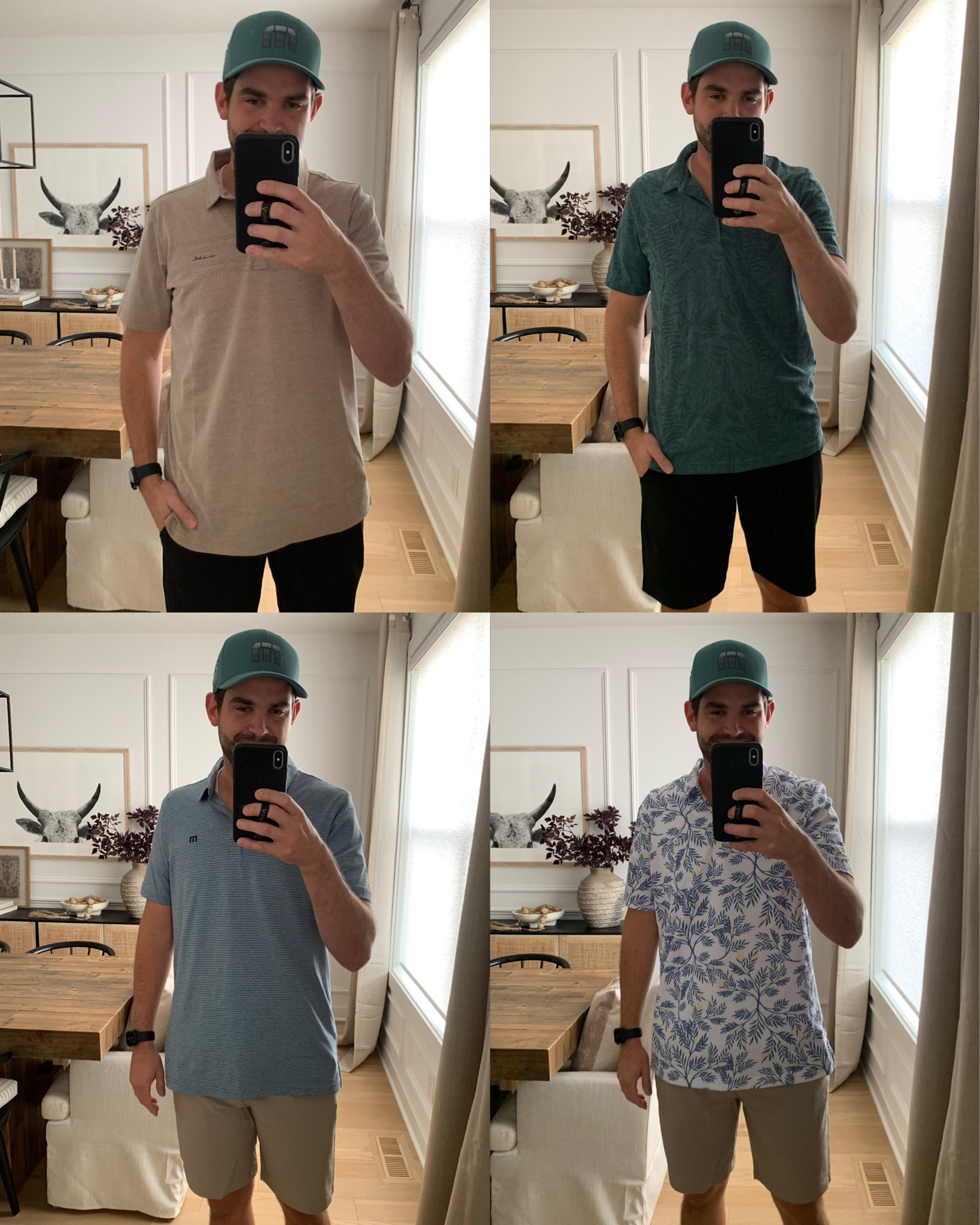 Travis Mathew try-on
Everything true to size (Tom is wearing a L in polos and 34 in shorts)

Mens golf clothes. Men’s golf outfit. Mens Performance shorts. Men’s polo .

#LTKmens #LTKfamily #LTKfit