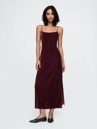 Recycled Velvet Maxi Slip Dress | Gap (CA)