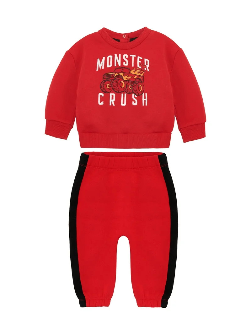 Way To Celebrate Baby Valentine's Day Jogger Set, Sizes 0-3M-6-9M | Walmart (US)