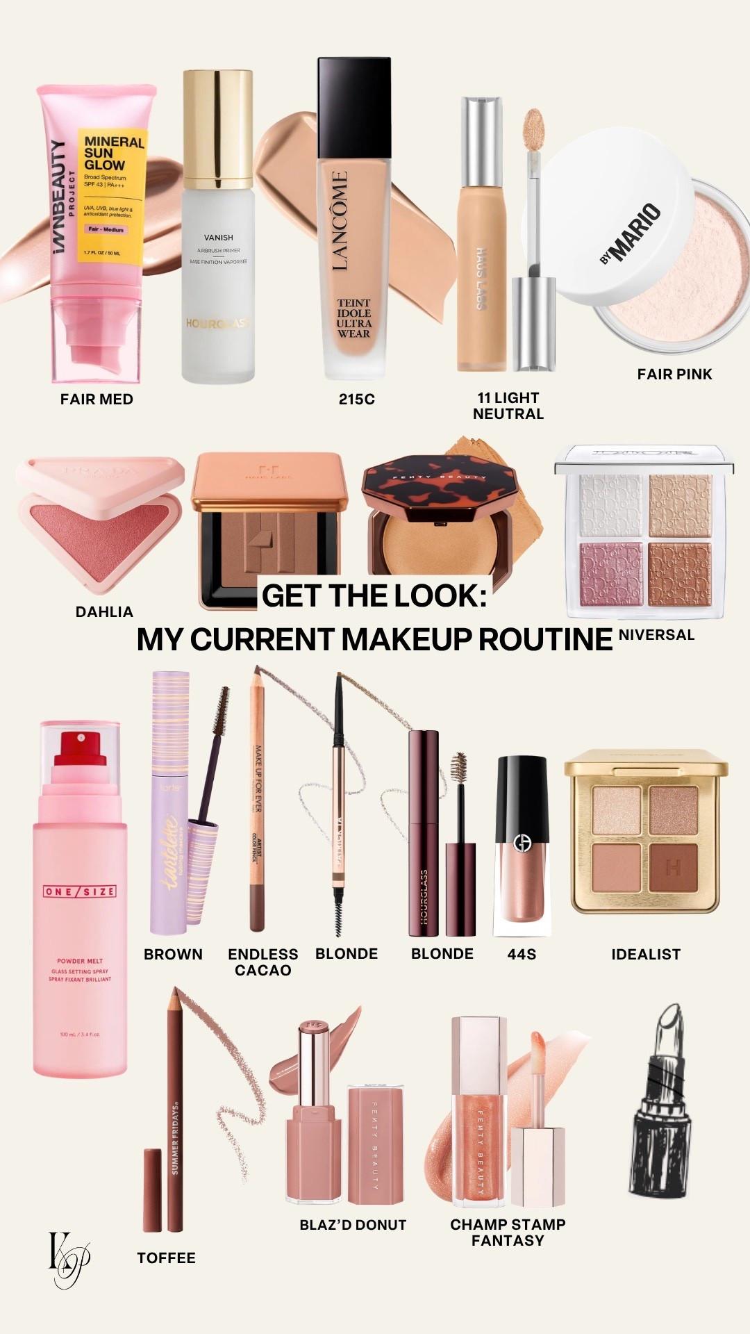 My current makeup routine! #kathleenpost

#LTKBeauty

#LTKgrwm