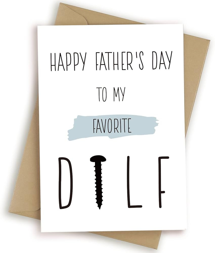 HEALSLA Funny Fathers Day Card from Wife, Humorous Dad Birthday Gifts, Romantic Greeting Card for... | Amazon (US)