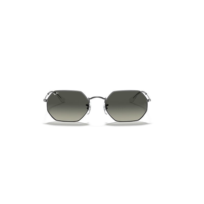 Ray-Ban Octagonal Classic Sunglasses Gunmetal Frame Grey Lenses 53-21 | Ray-Ban (US)