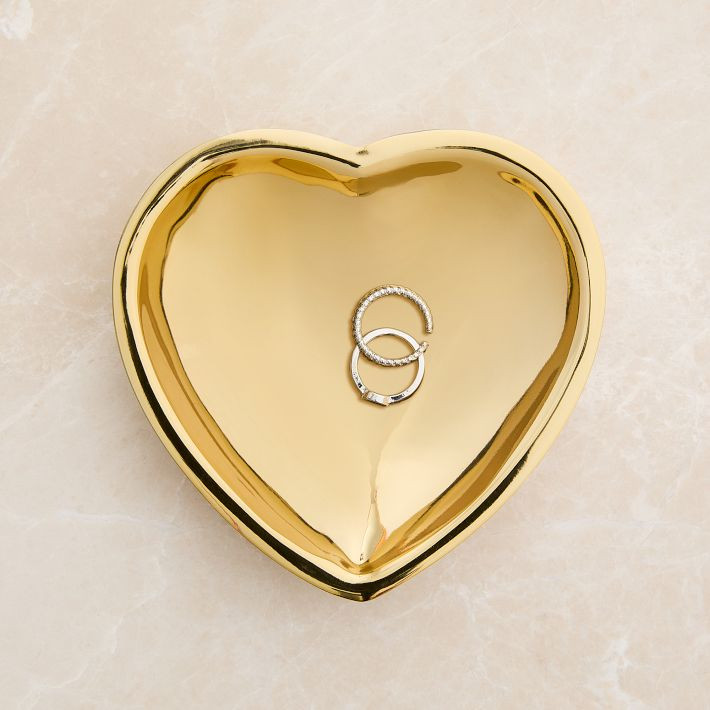 Brass Heart Trinket Tray | West Elm (US)