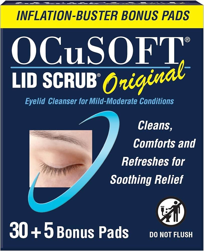 OCuSOFT Lid Scrub Original 30 Count Inflation Buster with 5 Extra Pads | Amazon (US)