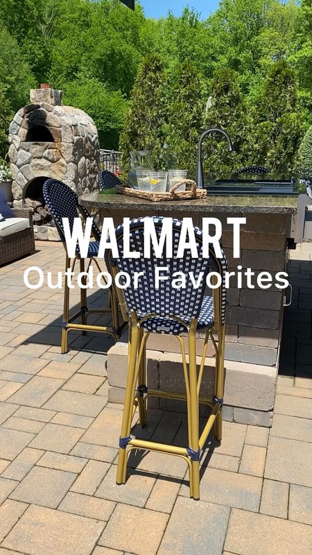 Walmart patio
Egg chair, planter, bar stools 

#LTKHome