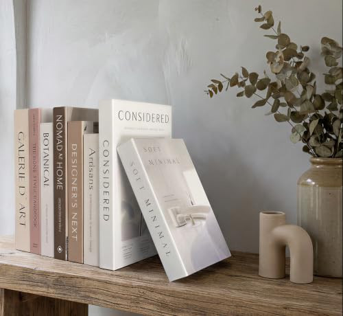 8 Pcs Decorative Books for Home Decor -Faux Books for Decoration - Coffee Table Decor Book，Modern Fashion Decoration Book Set, Bookshelf, Living Room Decoration with Fake Book (Homen-Style2) | Amazon (US)