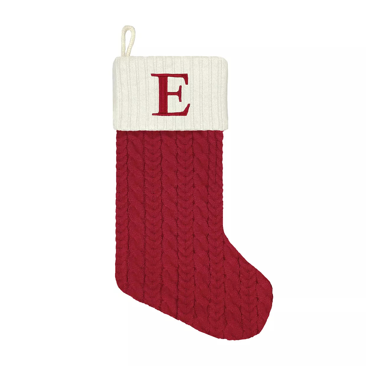 St. Nicholas Square® Cable Knit Monogram Stocking | Kohl's