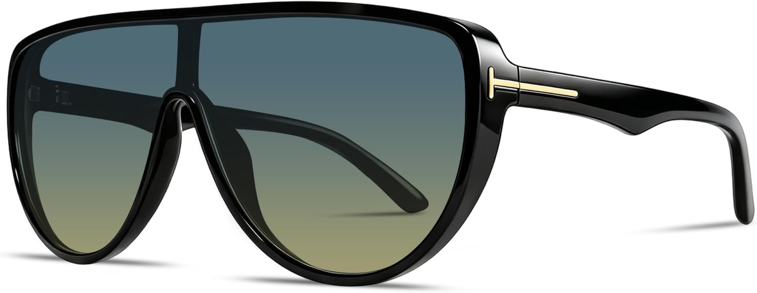 Oversized Aviator Sunglasses for Women Trendy Retro Vintage Pilot Shades Large Frame Fashion Sun ... | Amazon (US)