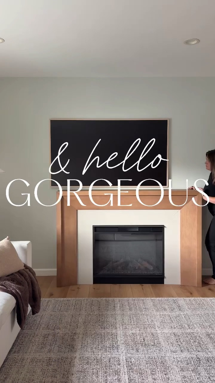 Fireplace is 30% off until 12/7 with code REALCYBERDEALS! 

Saying goodbye to the viral electric fireplace that broke the internet… and hello to an even better modern fireplace upgrade 👀🔥
This new unit completely transforms our living room decor, and I couldn’t wait for you to see how much warmer, cozier, and more elevated this living room makeover feels.

Tell me I didn’t just make the biggest home decor upgrade ever 😭🔥
The glow, the design, the vibe — this is the fireplace moment of the season.

Electric fireplace with mantel
White oak fireplace
Waterfall mantel
#amazonhome #viralfireplace

#LTKHome #LTKSeasonal