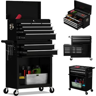2-in-1 Tool Box-8 Drawer Q235 - Metal Toolbox, Multi-Functional Toolbox, Portable Toolbox | Target