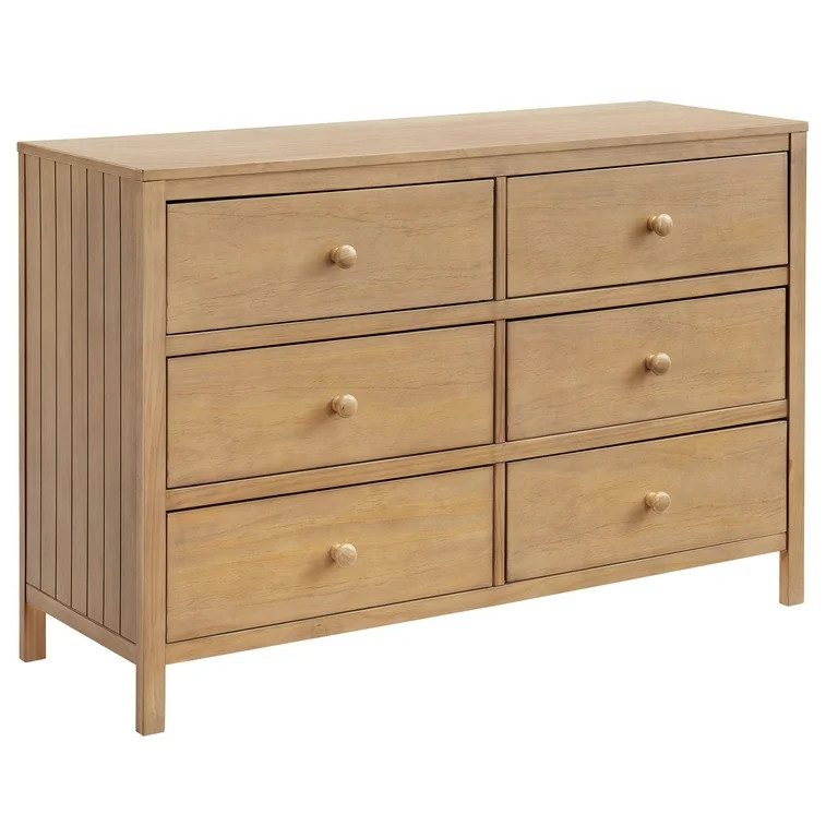 Oxford Baby Everlee 6 Drawer Dresser, Honey Wood | Walmart (US)