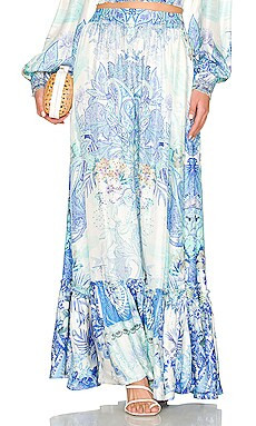 Camilla x REVOLVE Ruffle Hem Skirt in Cali Dreaming from Revolve.com | Revolve Clothing (Global)