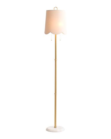 65in Floor Lamp With Scalloped Shade | Marshalls