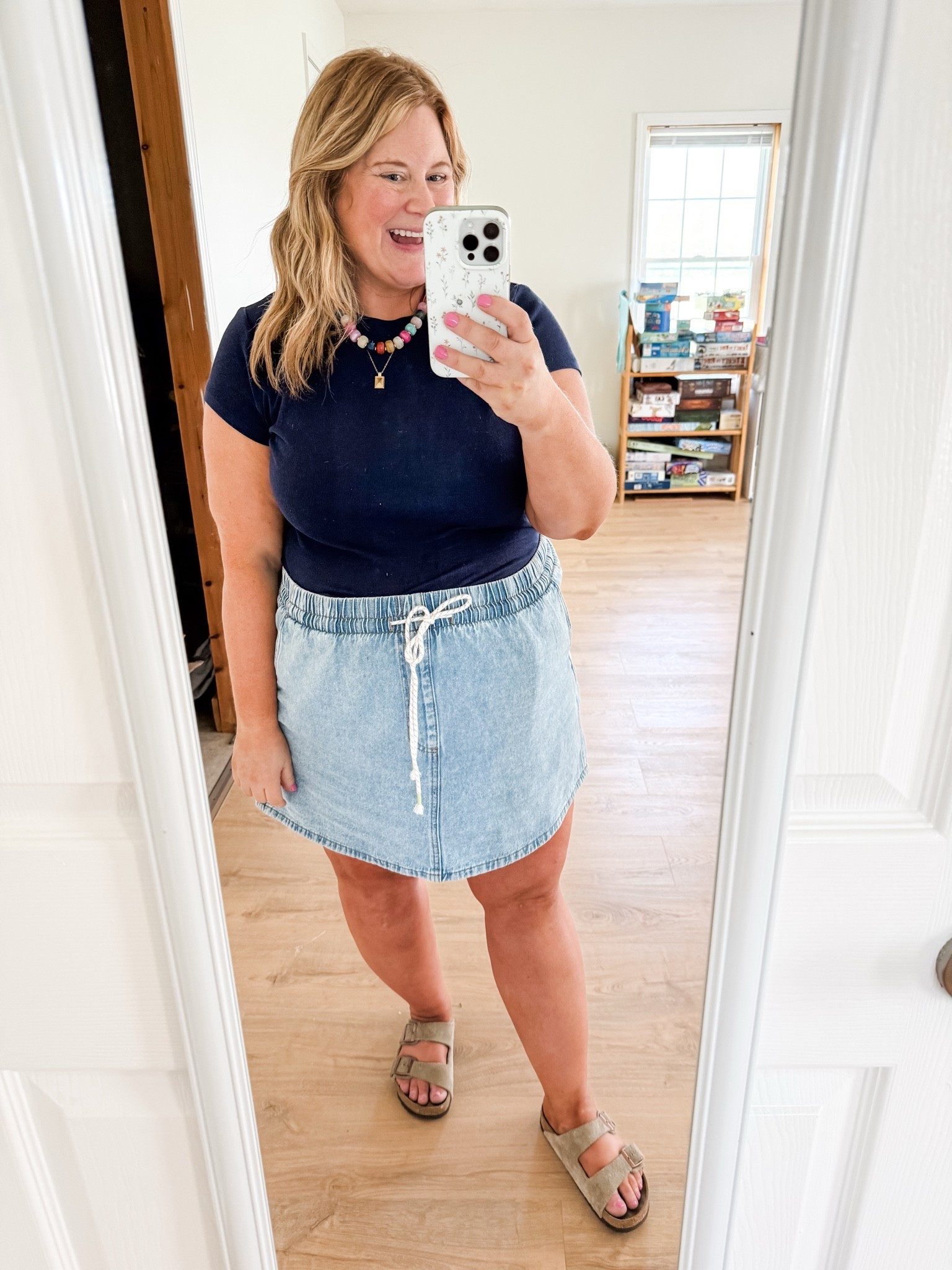 Causal teacher outfit - XXL in skirt for my bump

#LTKMidsize #LTKPetite #LTKBump