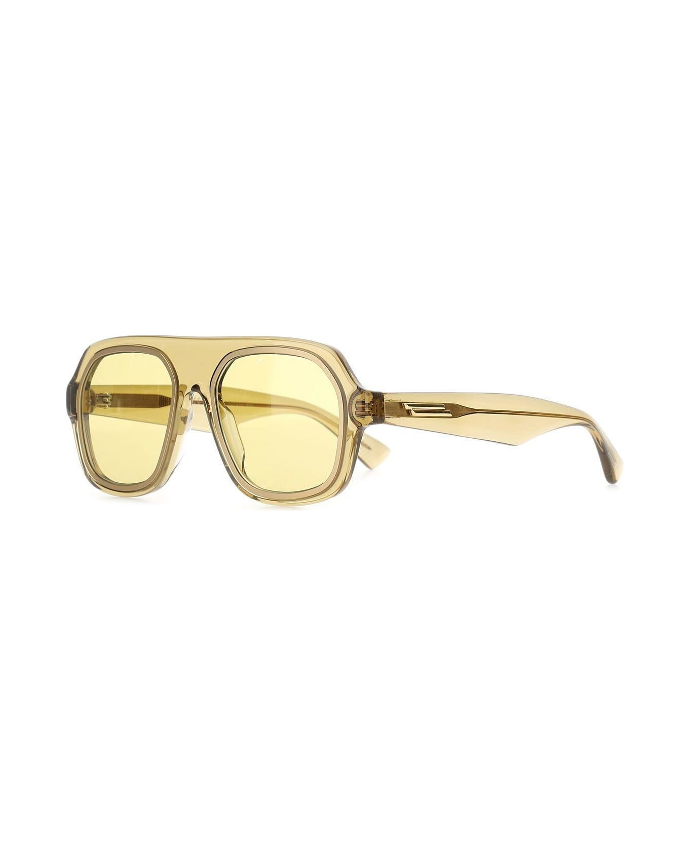 Beige Acetate Rim Sunglasses | Italist