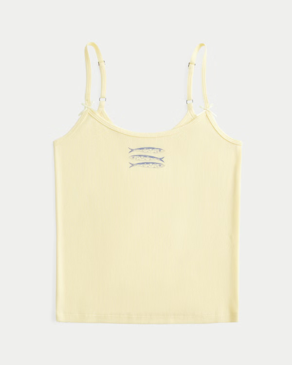 Ribbed Fish Graphic Cami | Hollister (US)