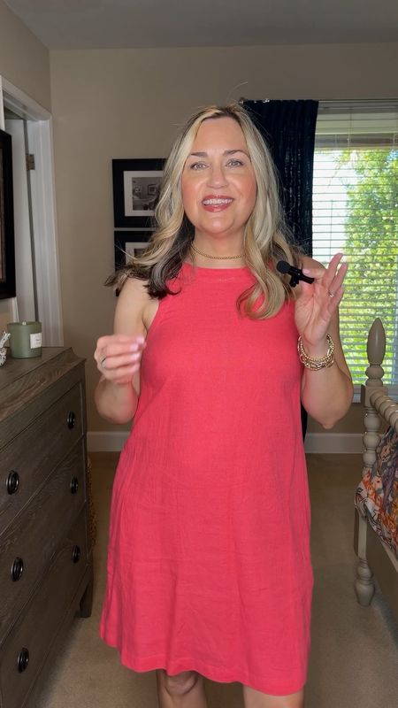 This shirt dress is so cute & such an easy piece to throw on. You will look so pulled together any time you wear a dress. This one’s comes in this beautiful coral color, but comes in several more including pinstripes & black. Wearing XS
.
.
Over 50, over 40, classic style, preppy style, style at any age, ageless style, striped shirt, summer outfit, summer wardrobe, summer capsule wardrobe, Chic style, summer & spring looks, backyard entertaining, poolside looks, resort wear, spring outfits 2024 trends women over 50, white pants, brunch outfit, summer outfits, summer outfit inspo, affordable, style inspo, street  wear, dress, heels, sandals, comfy, casual, over 40 style, over 50, Walmart finds, coastal inspiration, beachy, elevated casual, casual luxe, neutrals, essentials, capsule items





#LTKstyletip #LTKtravel #LTKVideo #LTKunder50 #LTKbeauty #LTKWorkwear #LTKSeasonal #LTKunder100 #LTKTravel