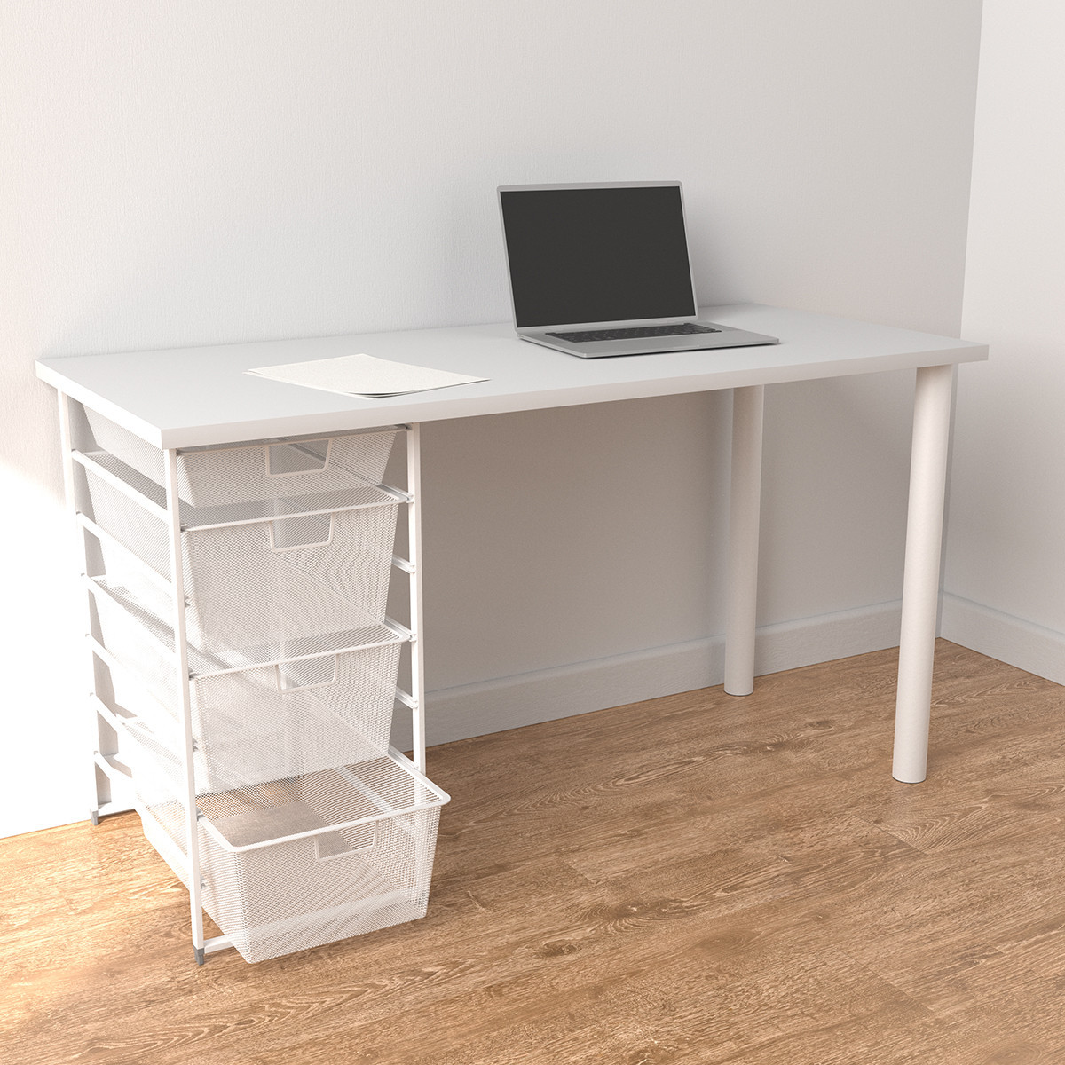 Elfa Desk with Drawers | The Container Store