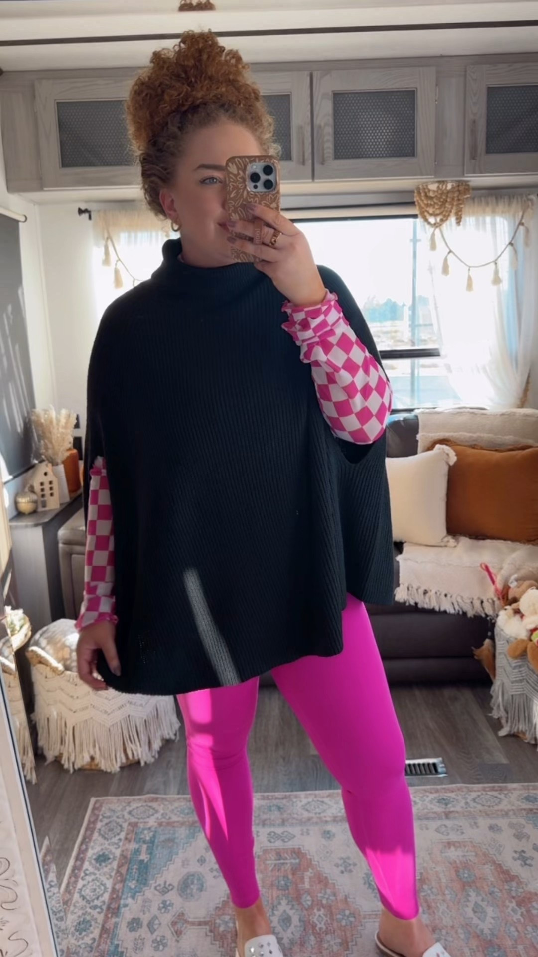 All about the happy colors today 💖 This pink + black combo gives me all the dopamine dressing vibes 🤩Fun, bold, and all from amazon 🖤✨ Layering the checkered mesh under a sleeveless sweater just makes it that much better! dopamine dressing outfit ideas | colorful fall outfit inspiration | pink leggings outfit aesthetic | chic layering ideas for fall | sleeveless sweater outfit with mesh top | amazon fall fashion finds | playful pink outfit for women | trendy black and pink outfit combo | cozy yet stylish amazon outfit | statement outfit ideas for casual days | feminine fall fashion inspiration | amazon clothing finds under $50 | fall layering outfit ideas | bright color outfit ideas for mood boost | fun and bold amazon outfit for fall | amazon black sleeveless sweater | black knit vest outfit ideas | sleeveless sweater layering outfit for fall | trendy amazon sweater vest under $40 | pink and white checkered mesh top | amazon mesh layering top outfit ideas | colorful layering top for fall | girly checkered top aesthetic | pink amazon leggings outfit | comfy pink leggings for fall | amazon activewear outfit ideas | high-waisted pink leggings outfit inspo | black studded mules outfit

#LTKSaleAlert #LTKMidsize #LTKStyleTip