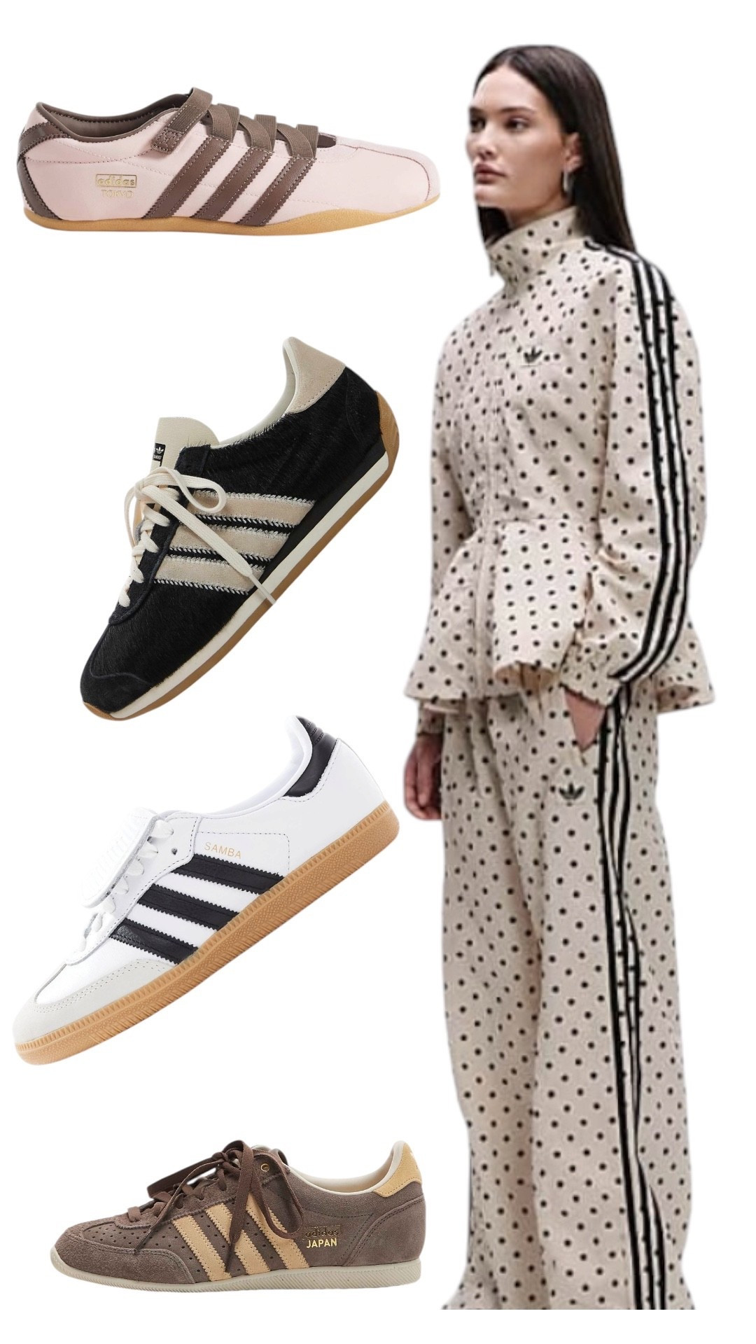 Polka dots + stripes = my current obsession 🤍
This adidas set is comfy, flattering, and perfect for an effortless everyday look. Paired with classic retro sneakers for that clean, minimal vibe.
@ASOS

#LTKootd #LTKSeasonal #LTKU