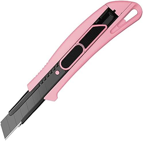 FANTASTICAR Retractable Snap Off Utility Knife Safe Box Cutter with Extra 10 Blades, Soft Materia... | Amazon (US)