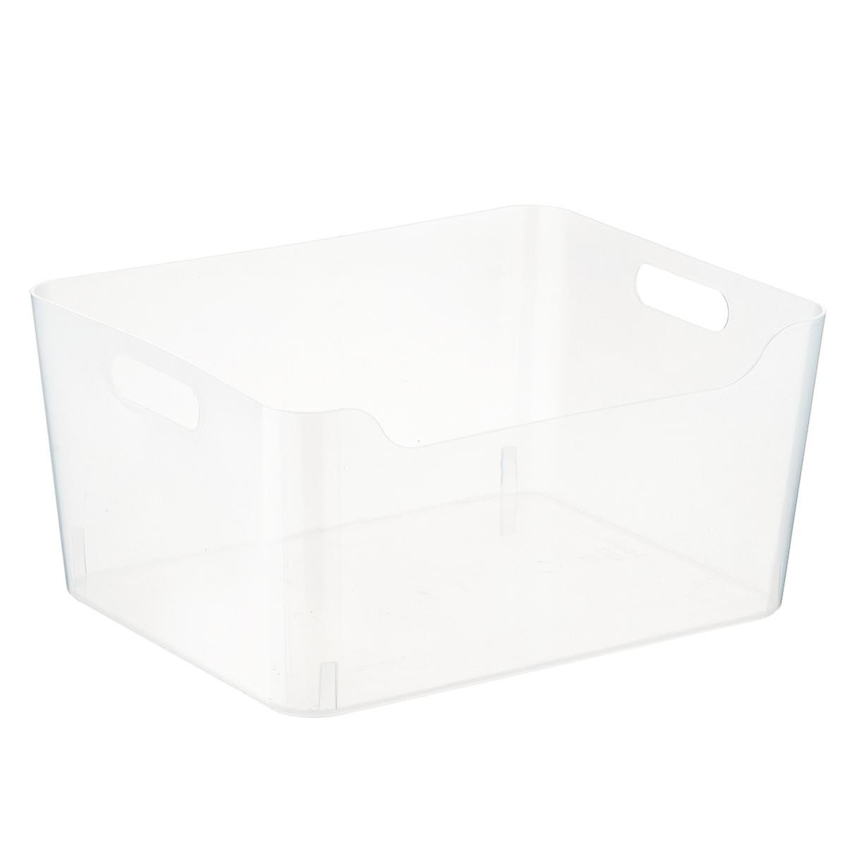 Large Plastic Storage Bin w/ Handles Clear | The Container Store