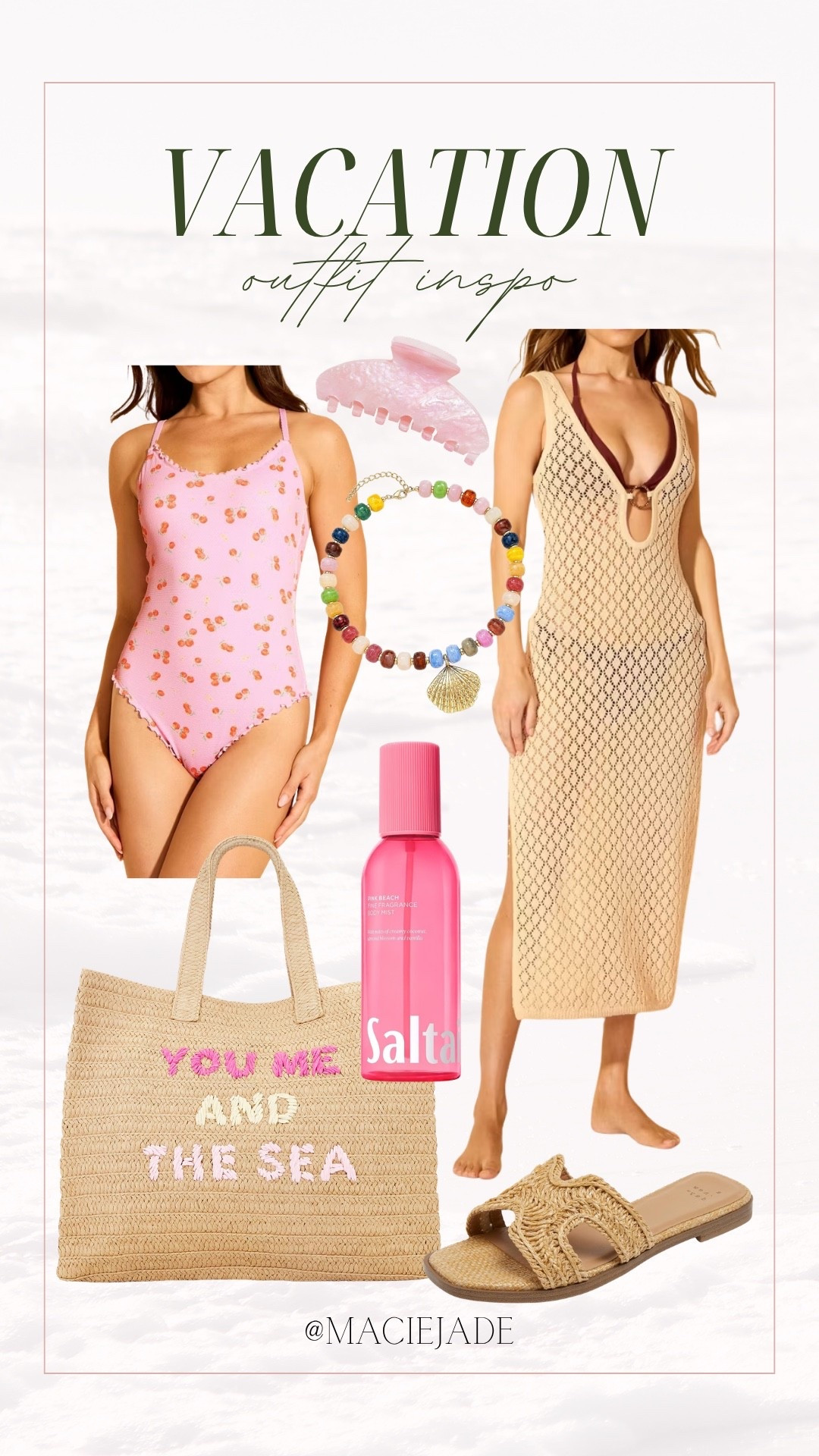 Loving these pieces for all the vacay vibes! Swimsuit + coverup are Target finds 👀💗

Resortwear outfit, resort wear, one piece swimsuit, affordable swimwear, vacation outfit, vacation outfits, beach outfits, beach outfit, vacay style

#LTKSeasonal #LTKSwim #LTKMidsize